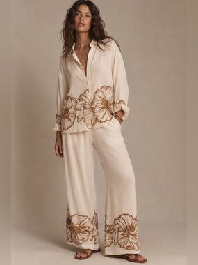 #304 New! Embroidered Set - 2Pieces